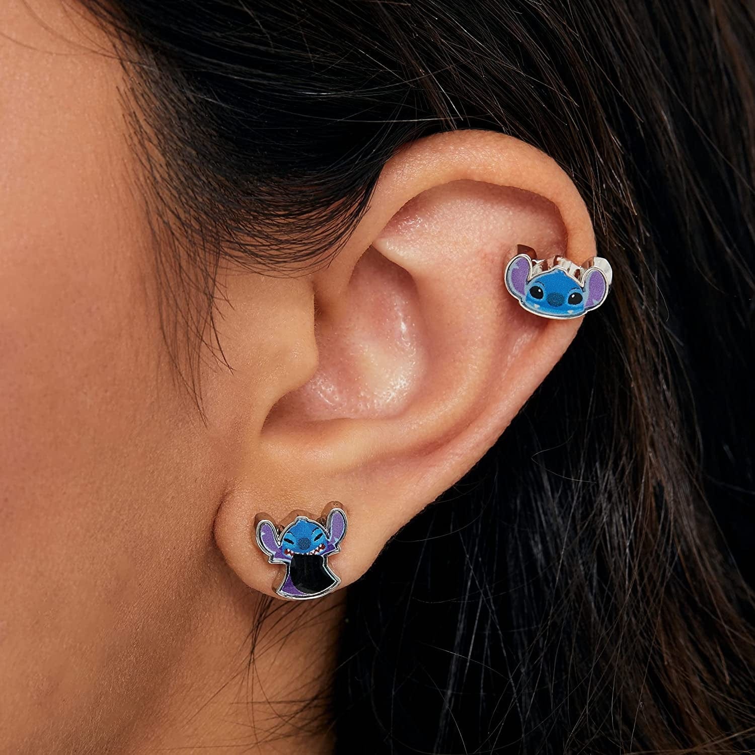 Lilo and Stitch Fashion Earring Set, 3 Pairs, Stud Earrings