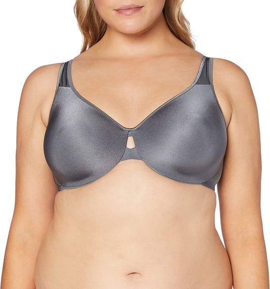 Lilyette by Bali Women'S Plunge into Comfort Keyhole Minimizer Silver Lining / 42DD