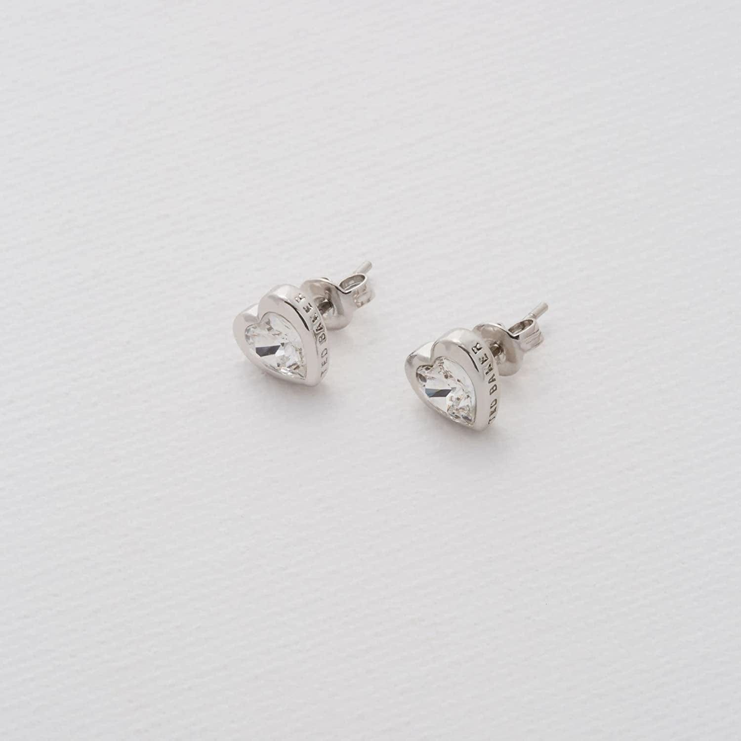 London Han Crystal Heart Stud Earrings for Women