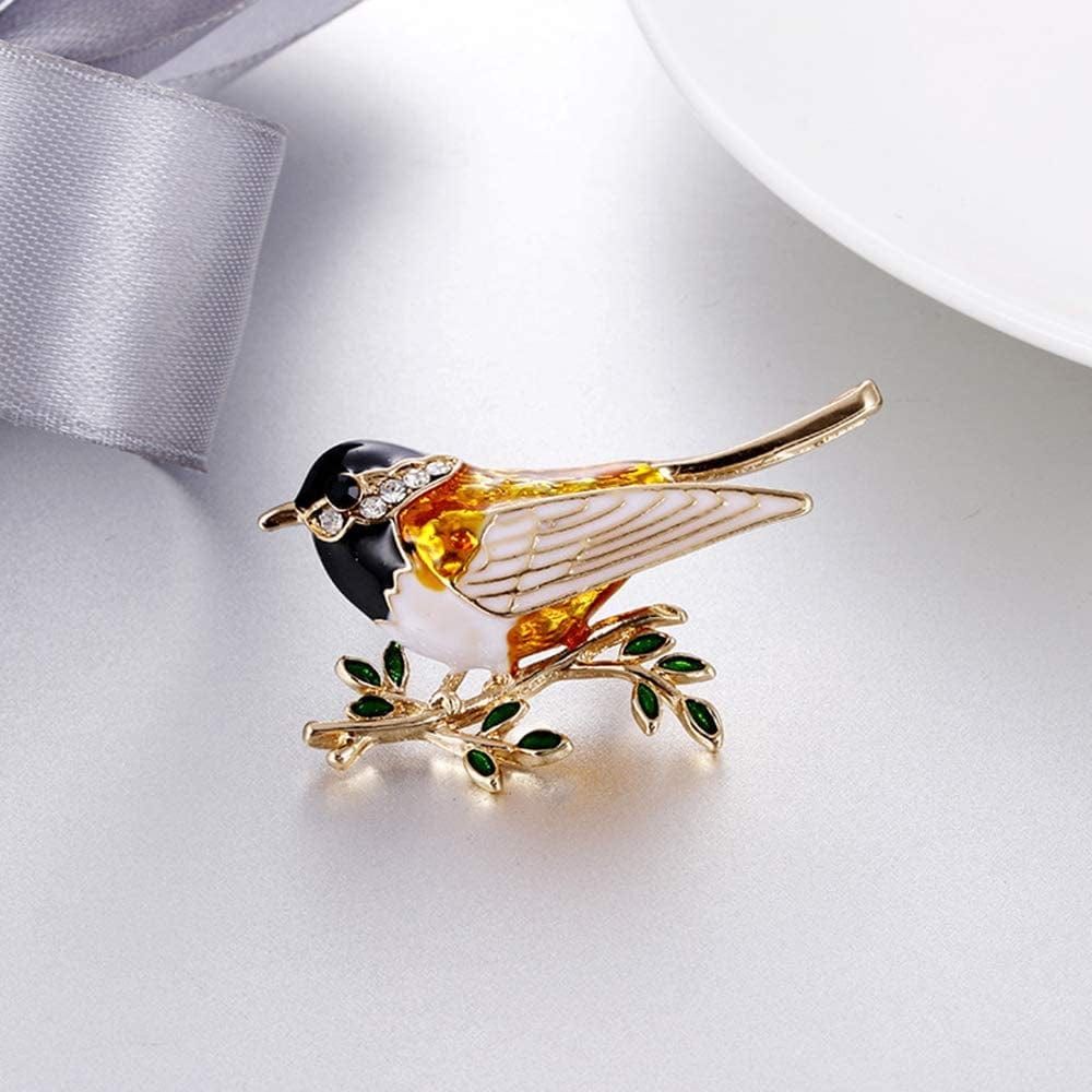 Lovely Crystal Swallow Animal Brooch Bird Lapel Pin Women Jewelry Excellent Assorted Color 4.5X2.5Cm