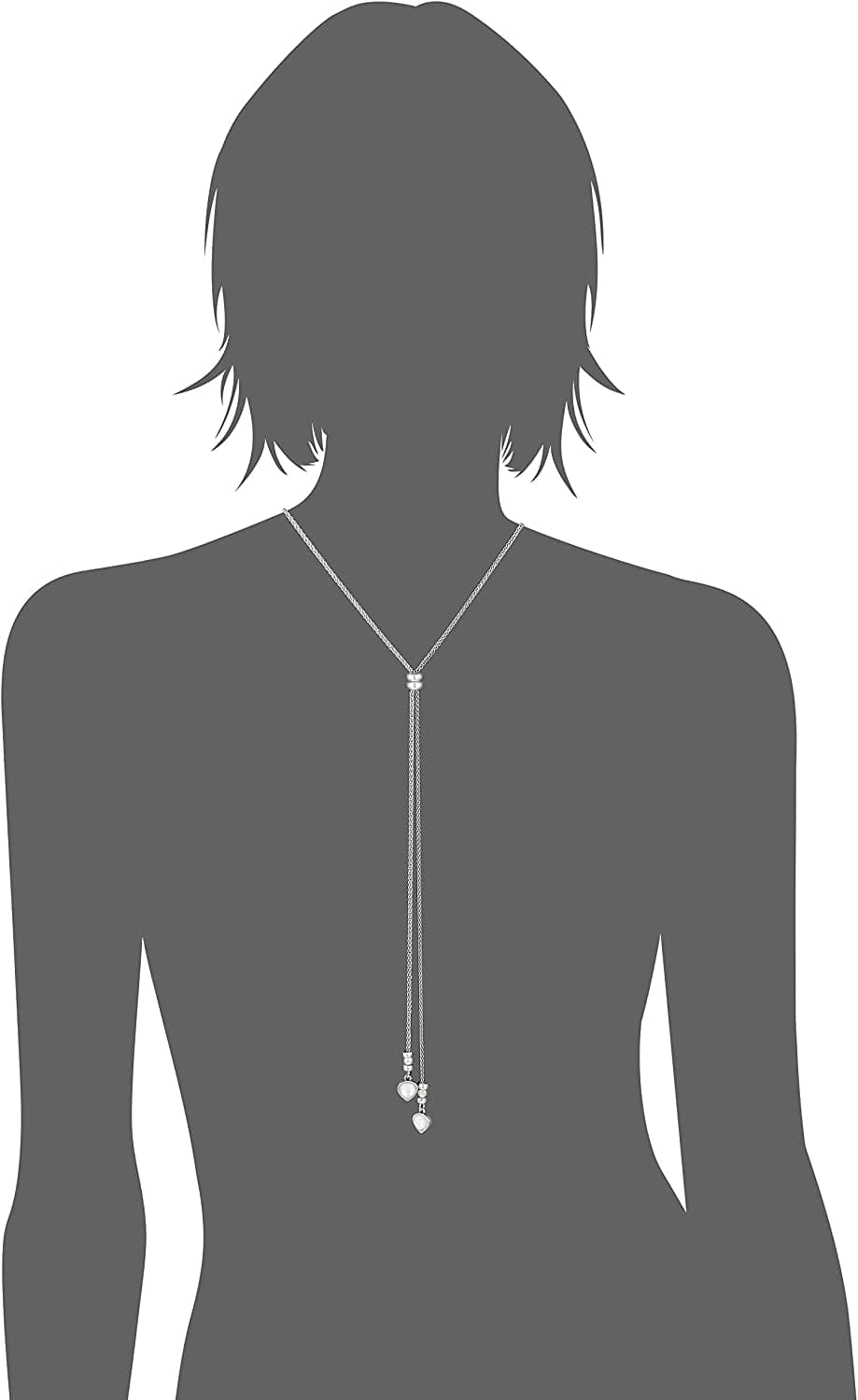 Lucky Brand Imitation Mother-Of-Pearl Stone Lariat Necklace