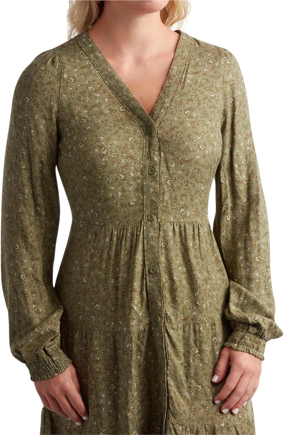 Lucky Brand Women'S Dress - Front Button Long Sleeve Roll Cuff Casual Dress - Lightweight Sundress for Women (S-XL)
