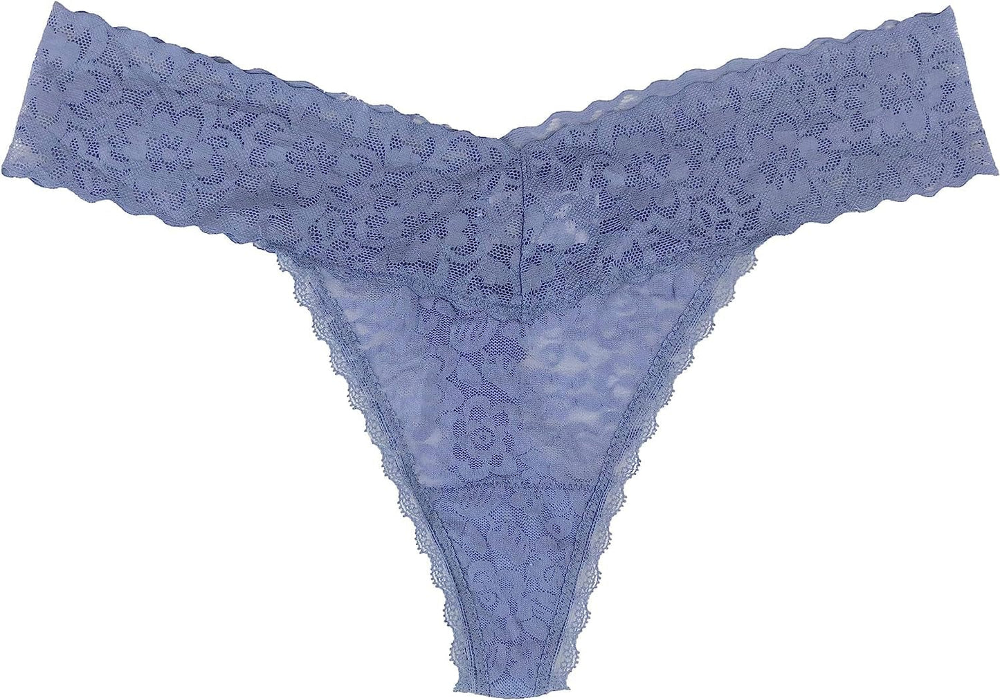 Luna & Sun Women Lace Underwear Soft Sexy Thongs Pale Blue (1pc) / Small