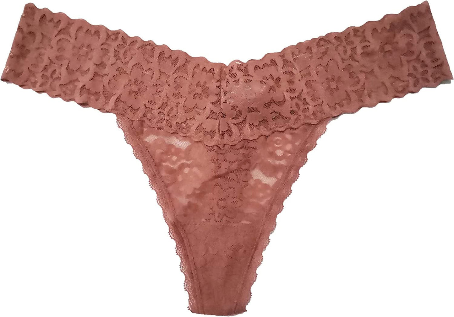 Luna & Sun Women Lace Underwear Soft Sexy Thongs Wood (1pc) / X-Large