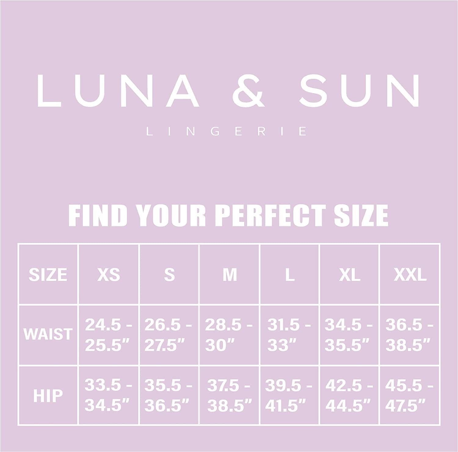 Luna & Sun Women Sexy Cheeky Lace G-Strings Thongs T Back Panties Underwear