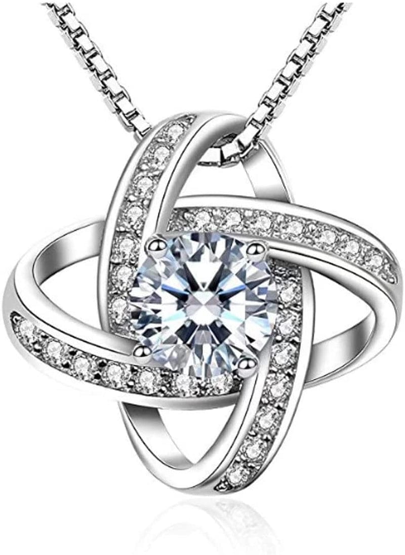 Luxurious Planet Collarbone Necklace Ladies Personalized Diamond Dark Moon Pendants Necklace Sparkly Pendant Jewelry, Silver dd2 / one.