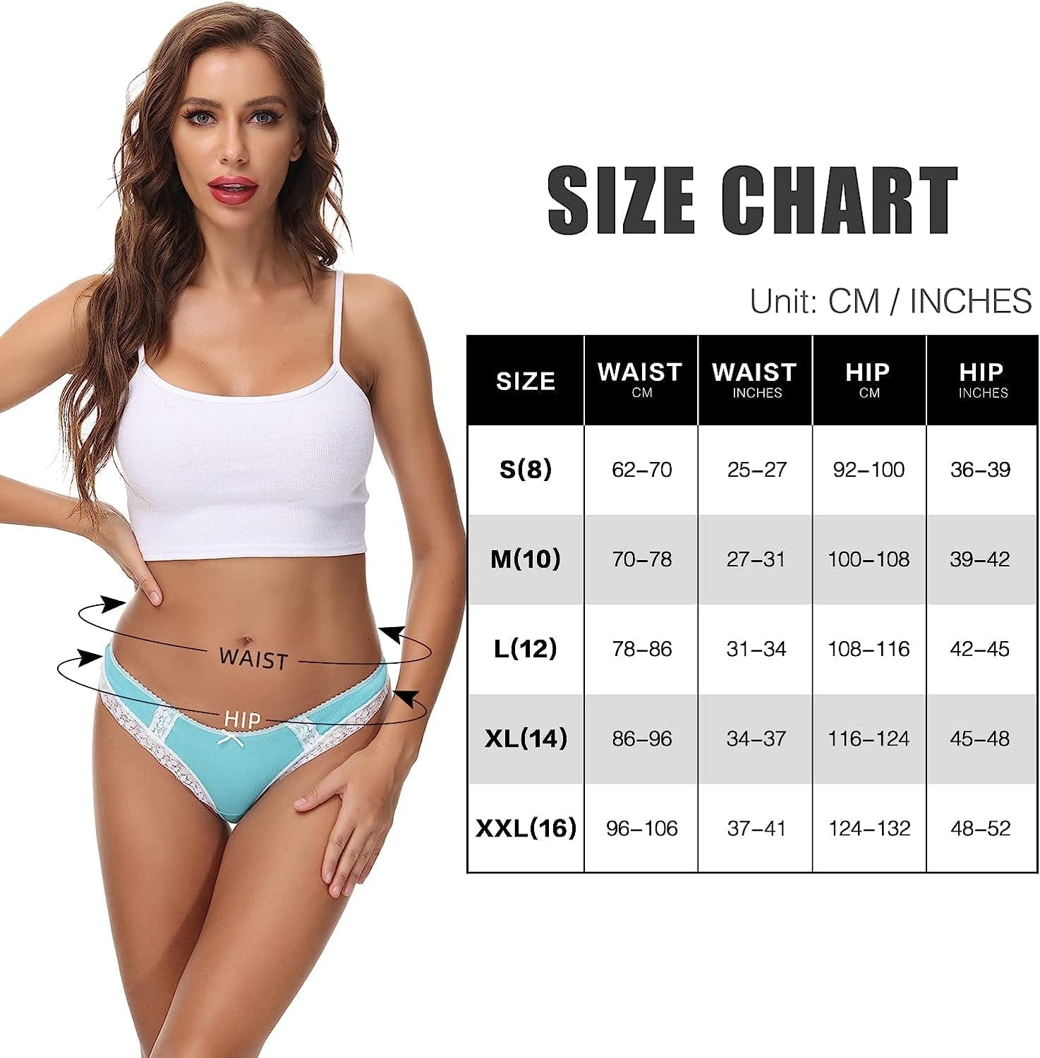 LYYTHAVON 5 Pack Cotton Thongs for Women, T-Back Thongs G-String Panties