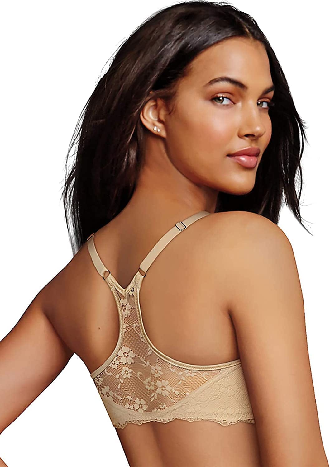 Maidenform One Fab Fit Extra Coverage Lace T-Back Bra_Latte Lift_38D