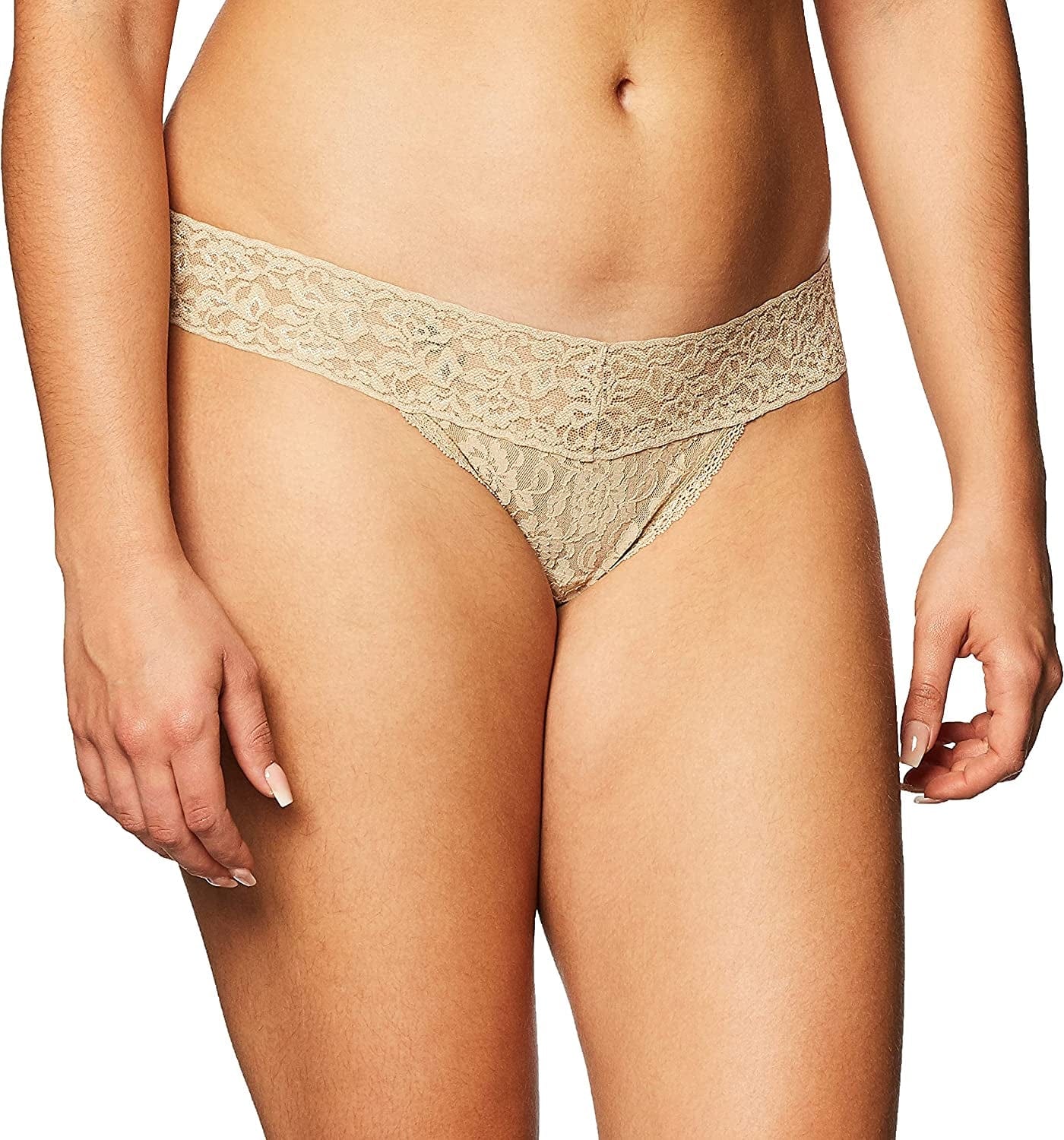 Maidenform Women'S All Lace Thong Panty Body Beige / One Size