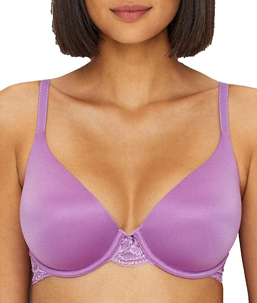 Maidenform Women'S Comfort Devotion Embelisshed Demi Fuchsia Feather/Lilac Petal Combo / 32C