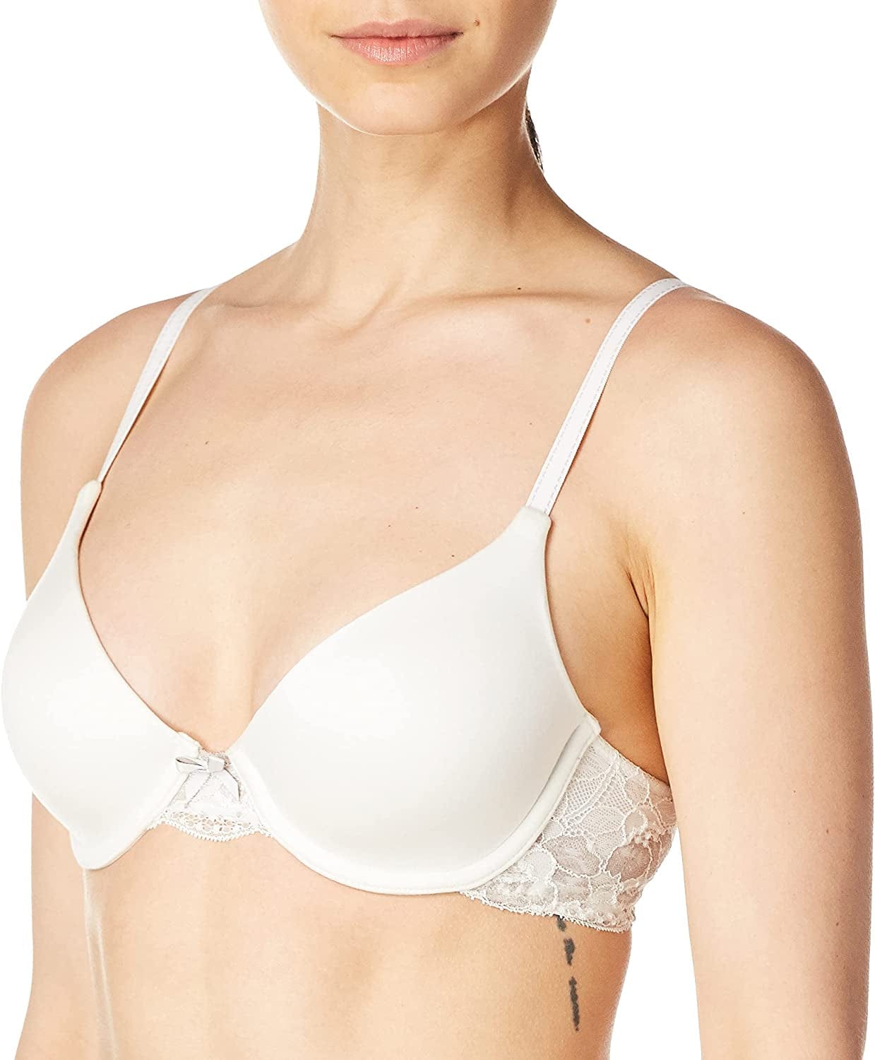 Maidenform Women'S Comfort Devotion Embelisshed Demi White / 34D
