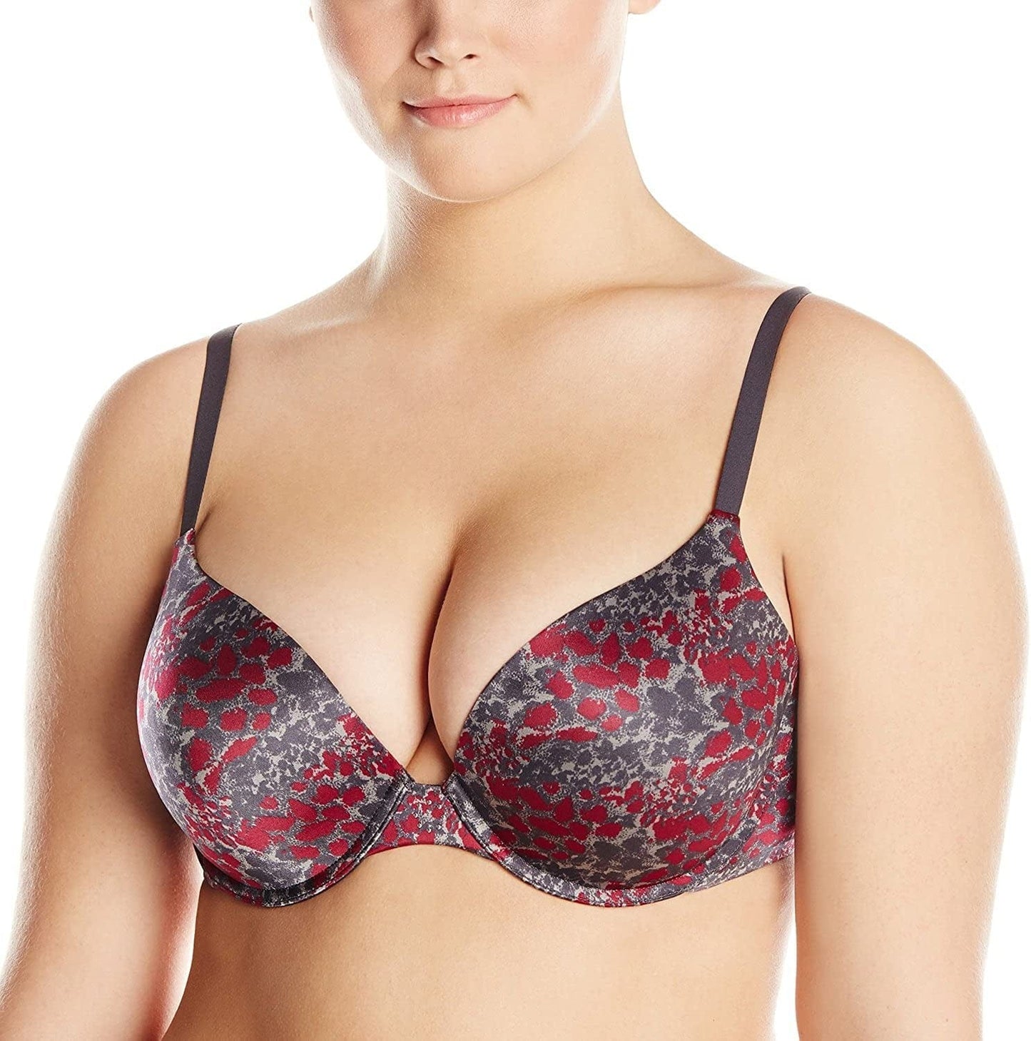 Maidenform Women'S Custom Lift Tailored Satin Demi Bra 09729 Spotted Kitty / 34D