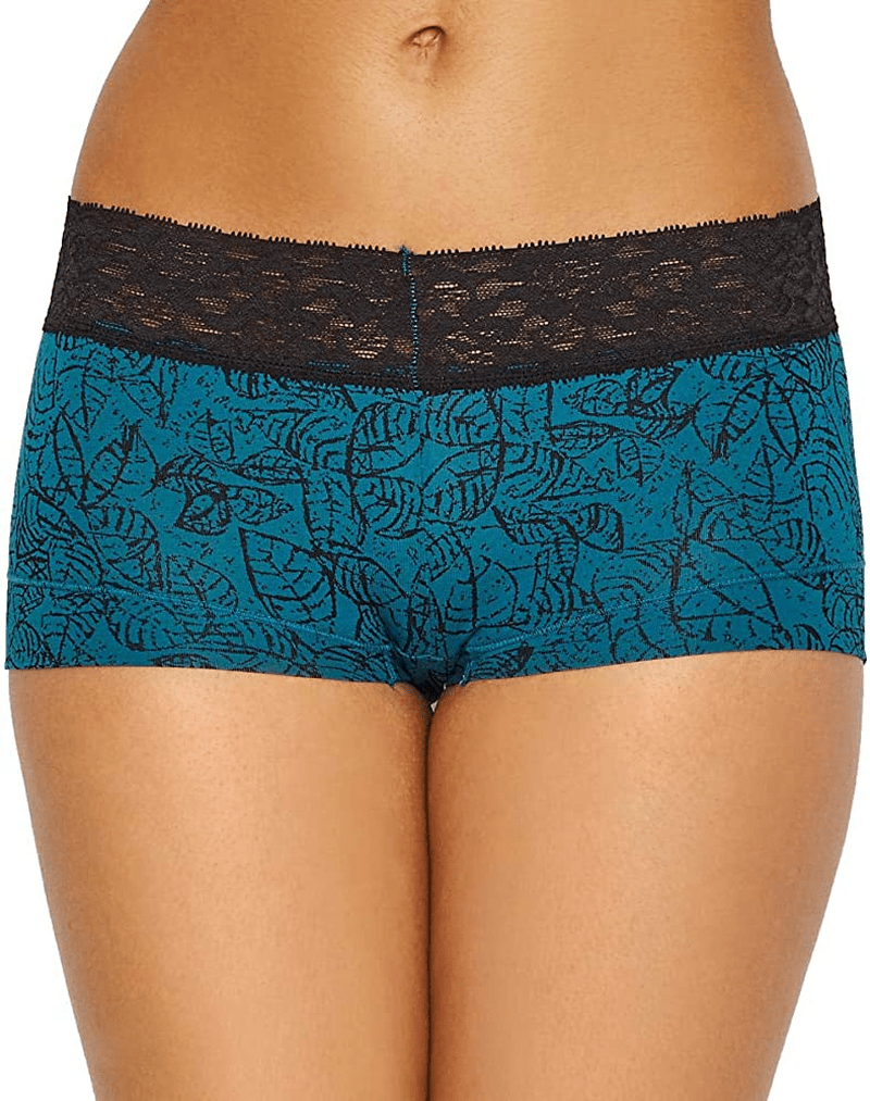 Maidenform Women'S Dream Cotton with Lace Boyshort Apparel & Accessories > Clothing > Underwear & Socks > Underwear Maidenform Dark Water Botanical 5