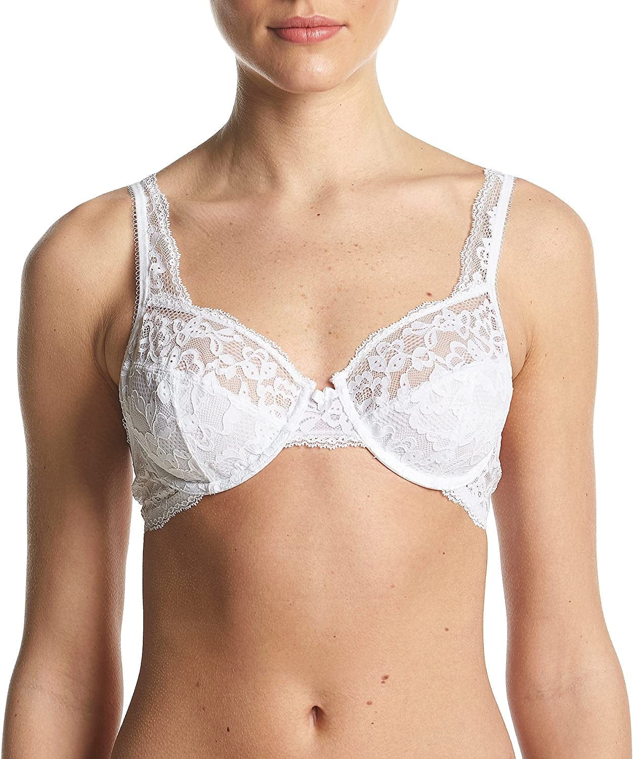 Maidenform Women'S Modern Beauty Unlined Embellished Underwire White / 36D