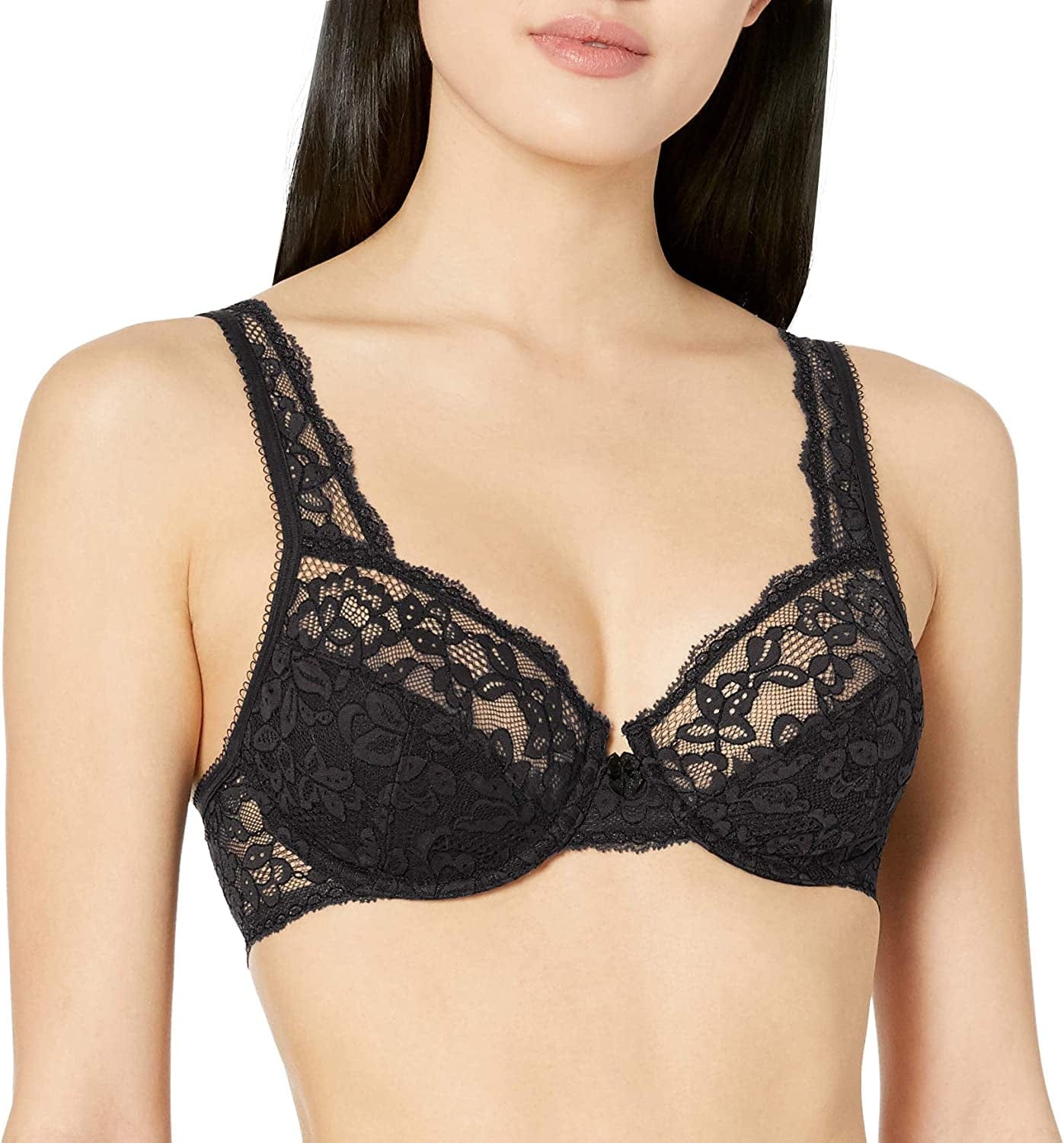 Maidenform Women'S Modern Beauty Unlined Embellished Underwire Black / 36C