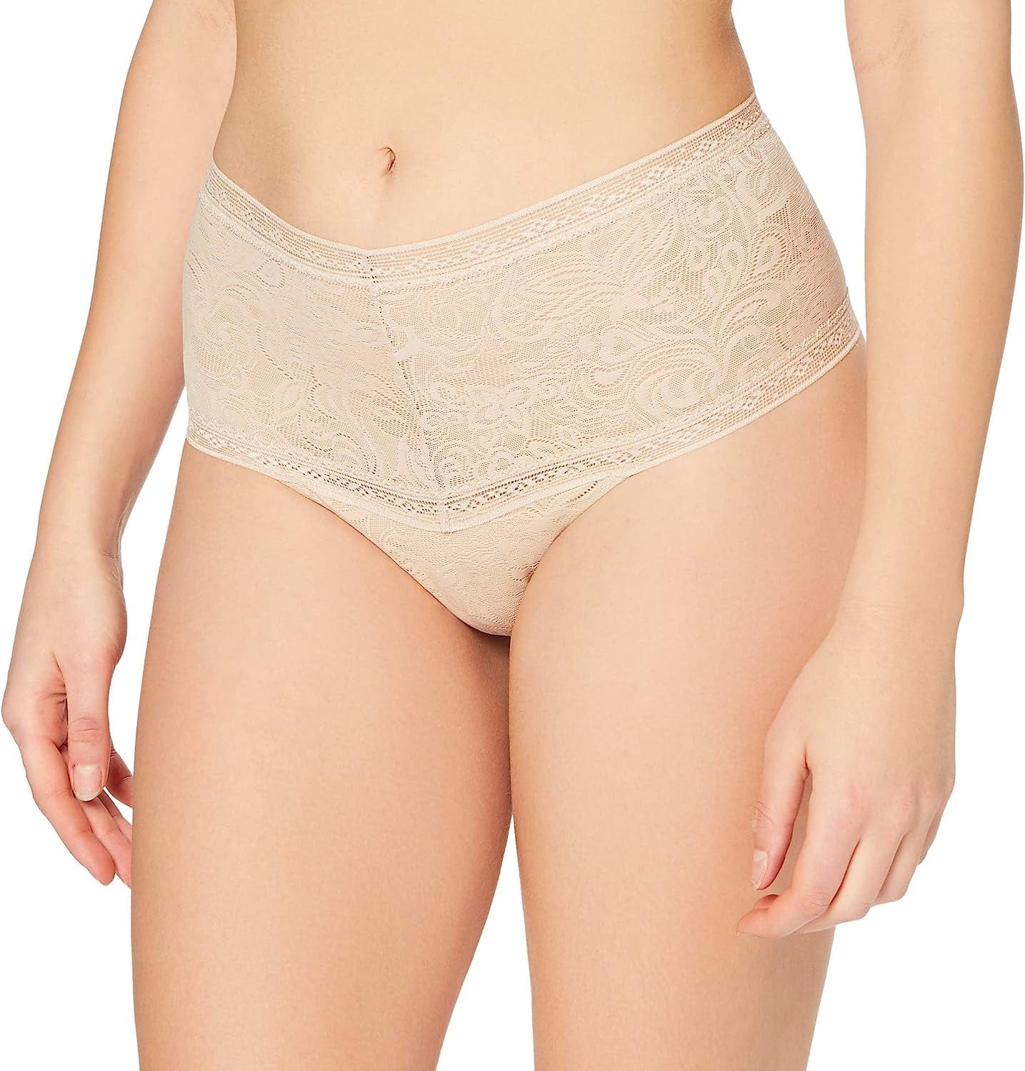 Maidenform Women'S Tummy Smoothing Lace Thong Paris Nude / 5