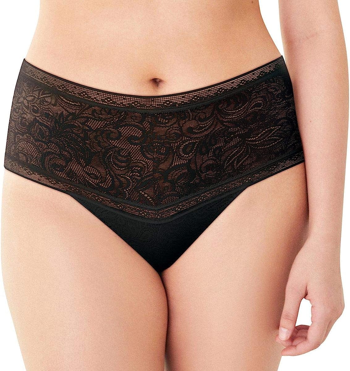Maidenform Women'S Tummy Smoothing Lace Thong Black / 9