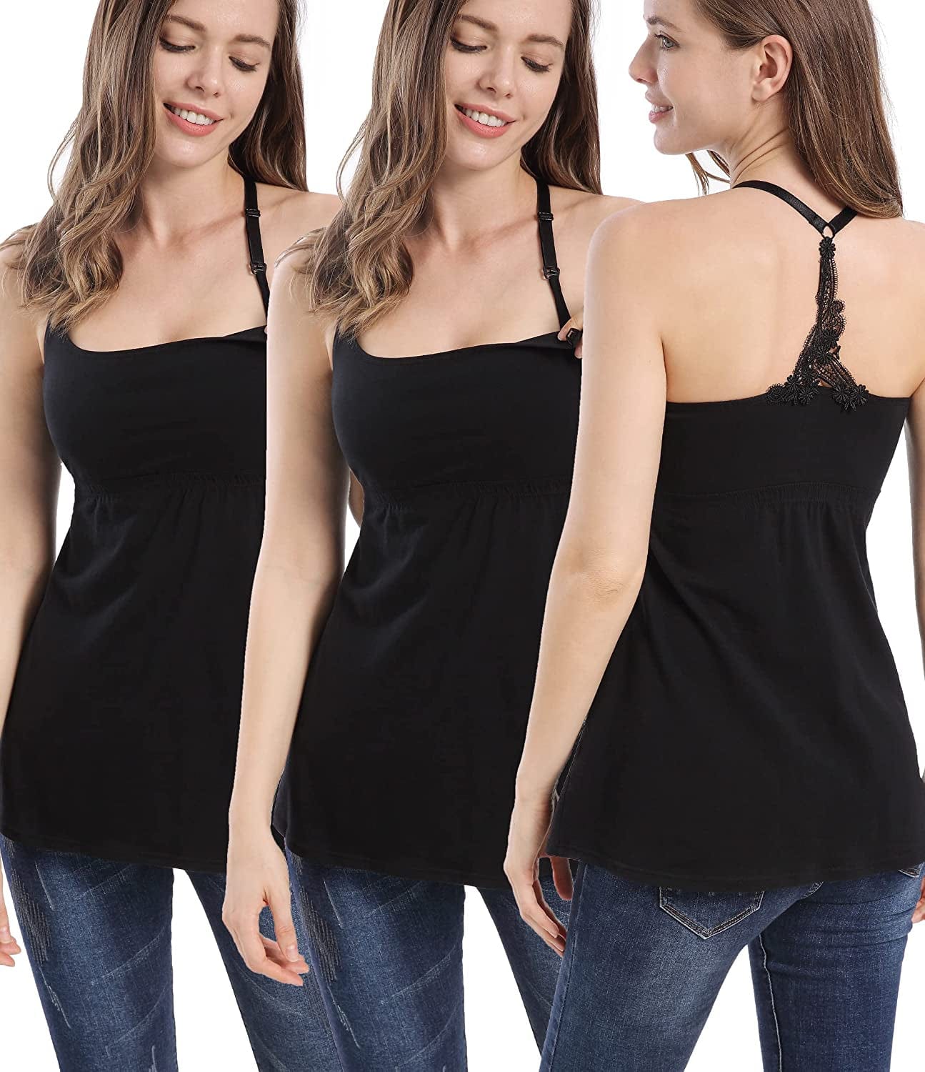 Maternity Dresses Nursing Tank Tops Breastfeeding Sleep Cami Shirt Nightgowns