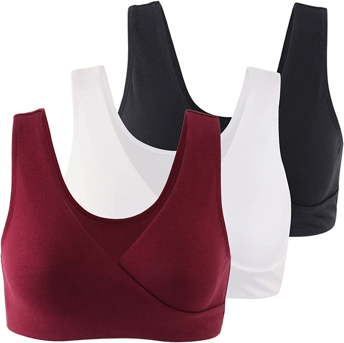 Maternity Nursing Bra Wireless Cotton Breastfeeding Bra for Sleep