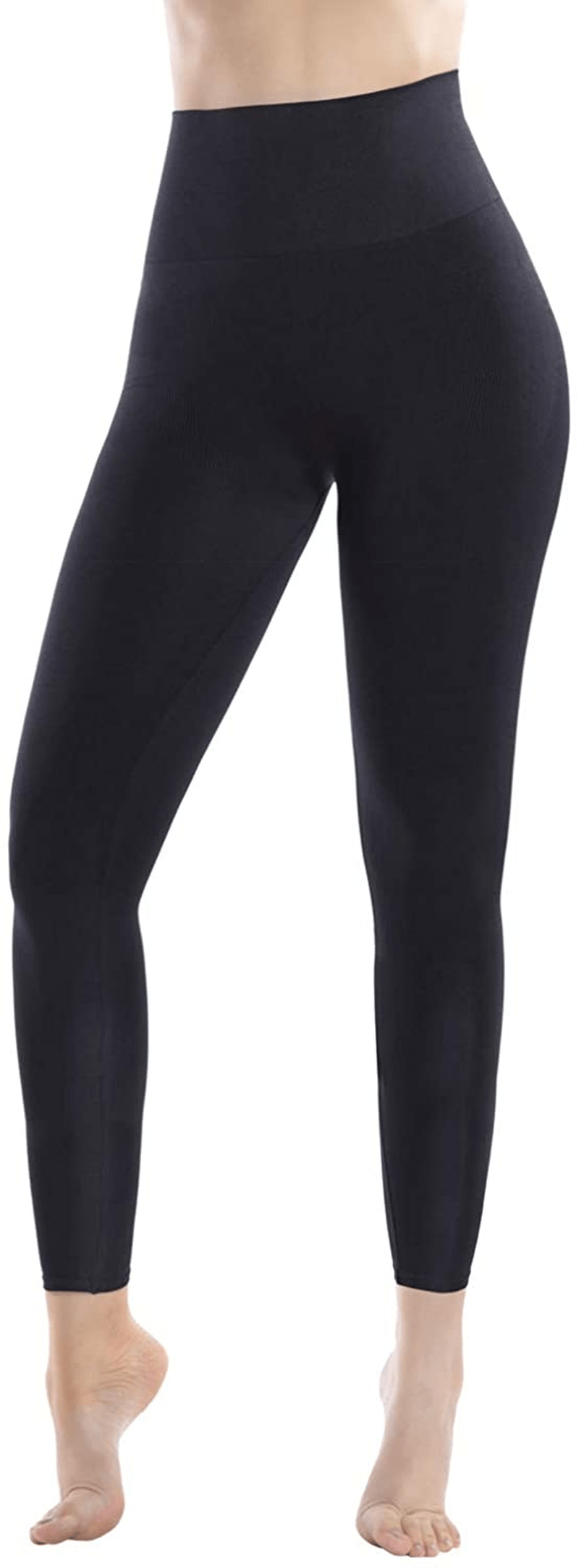 '+MD Women'S High Waist Target Firm Control Shapewear Compression Slimming Leggings Black / X-Small
