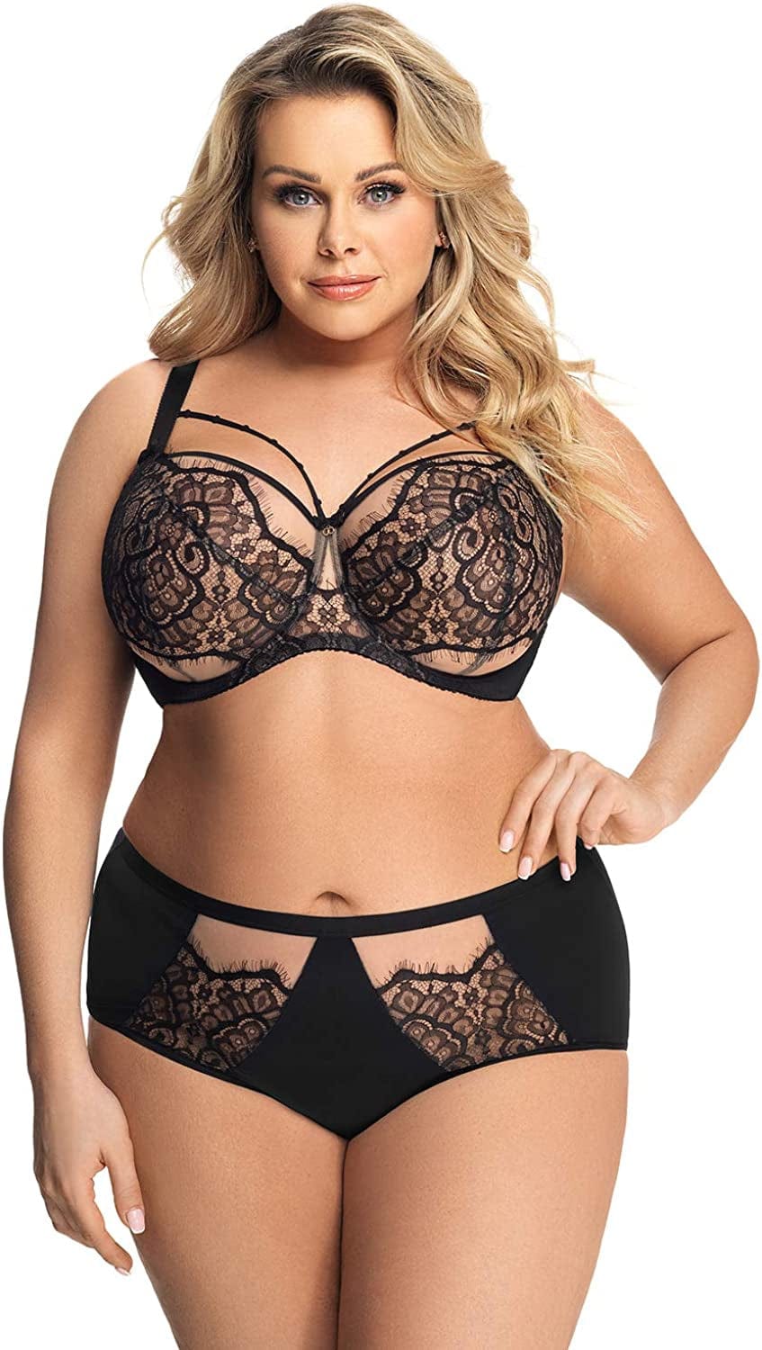 Memphis K614 Women'S Black Non-Padded Underwired Full Cup Bra