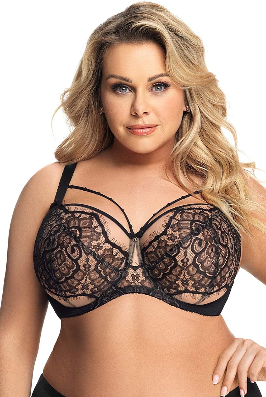 Memphis K614 Women'S Black Non-Padded Underwired Full Cup Bra