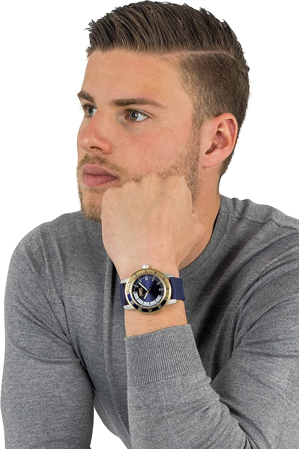 Men'S 12847 Specialty Blue Dial Blue Polyurethane Watch