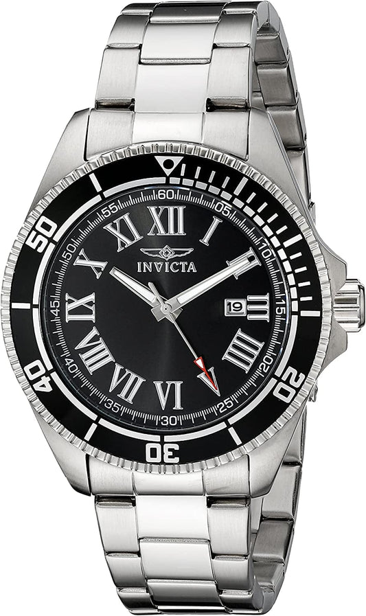 Men'S 14998 Pro Diver Black Dial Stainless Steel Watch