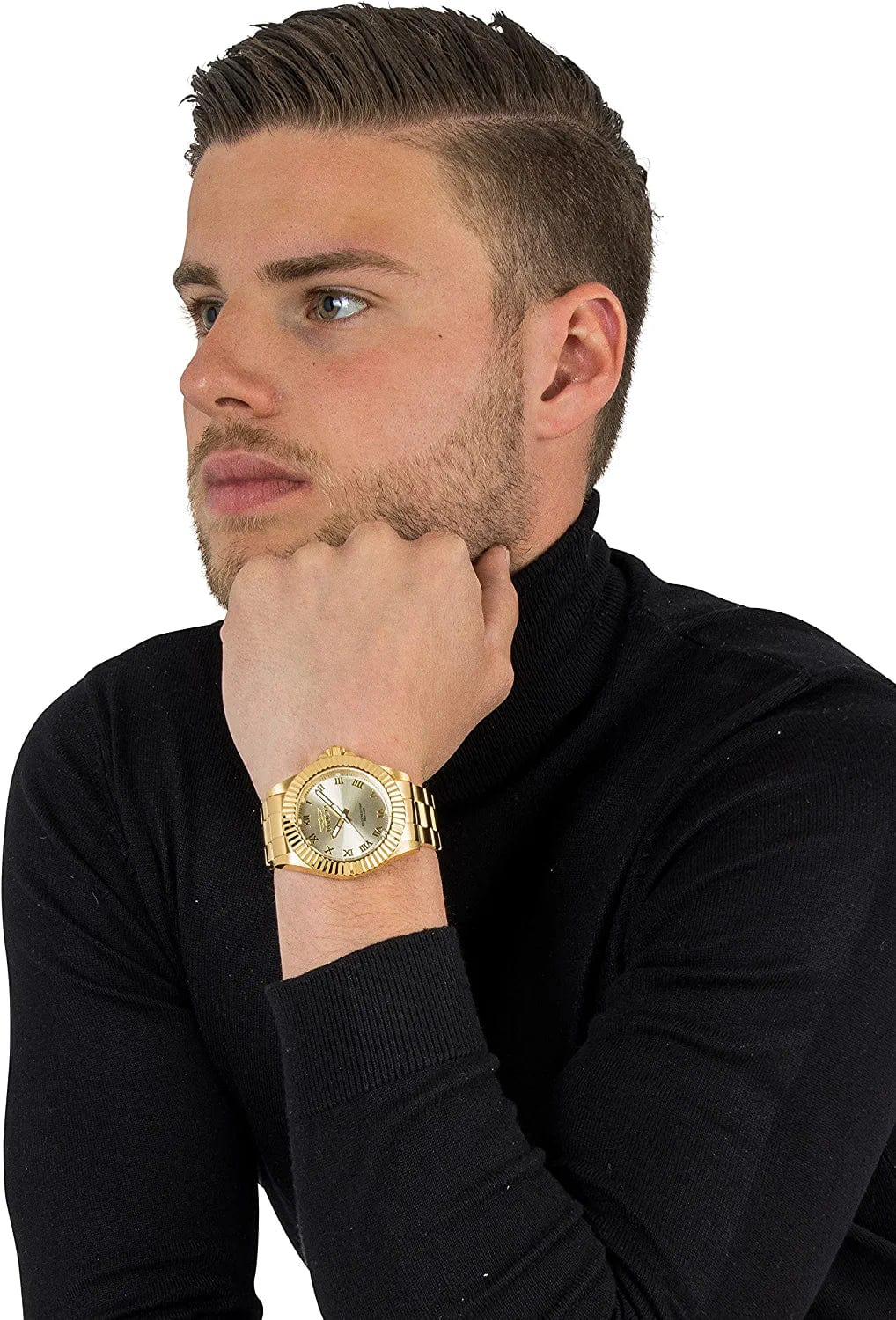 Men'S 16739 Pro Diver Analog Display Swiss Quartz Gold Watch