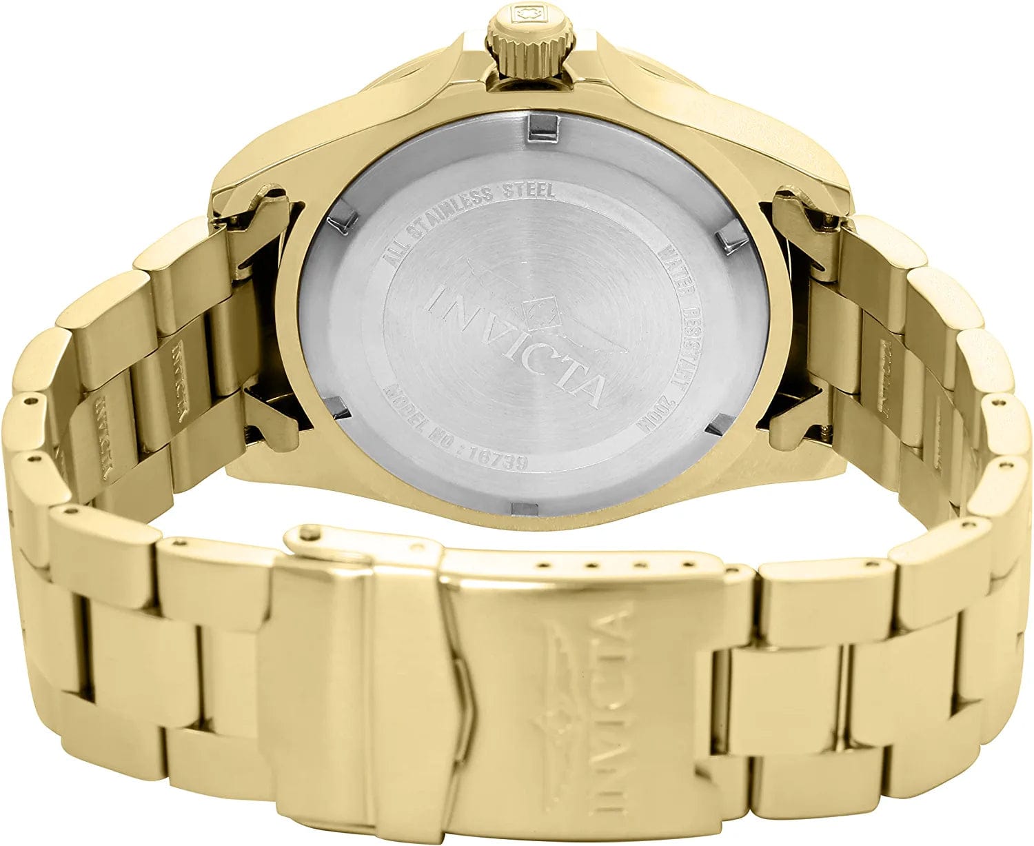 Men'S 16739 Pro Diver Analog Display Swiss Quartz Gold Watch