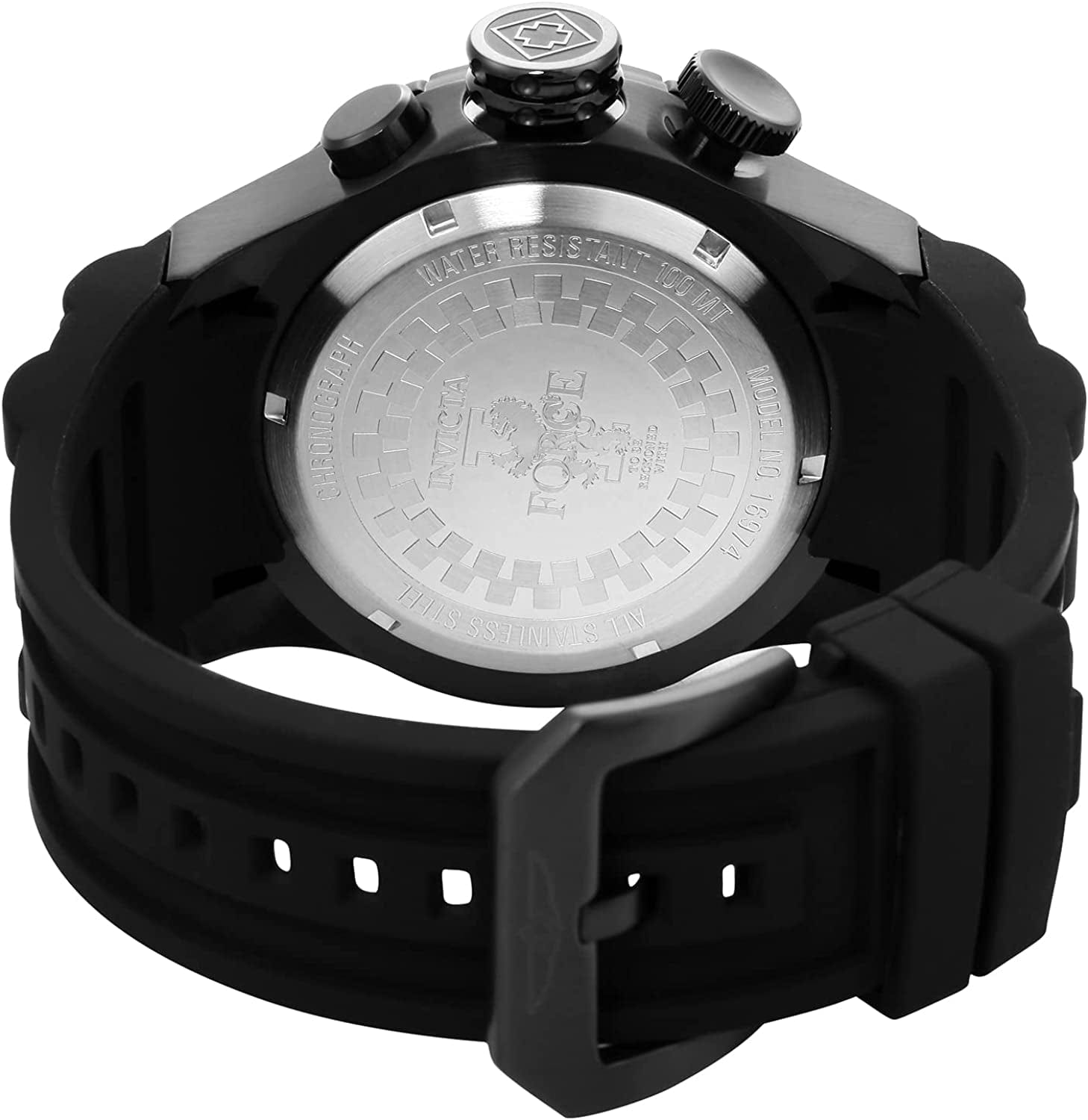 Men'S 16974 I-Force Analog Display Japanese Quartz Black Watch