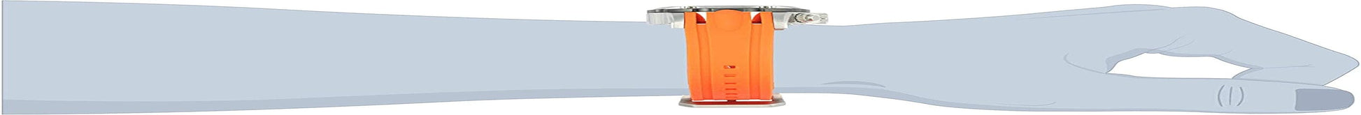 Men'S 20072 Speedway Analog Display Swiss Quartz Orange Watch