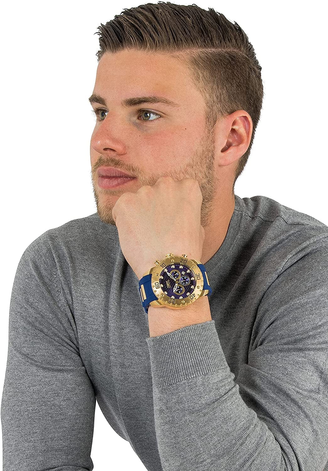 Men'S 20280 Pro Diver Analog Display Quartz Blue Watch