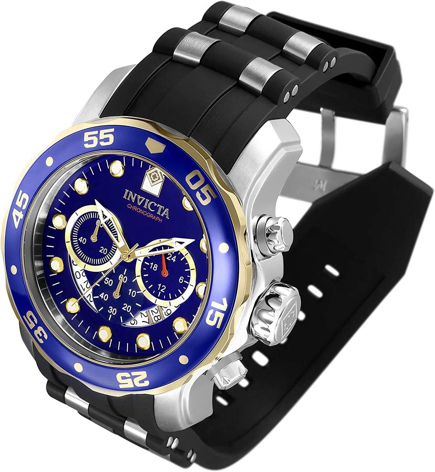 Men'S 22971 Pro Diver Analog Display Quartz Black Watch
