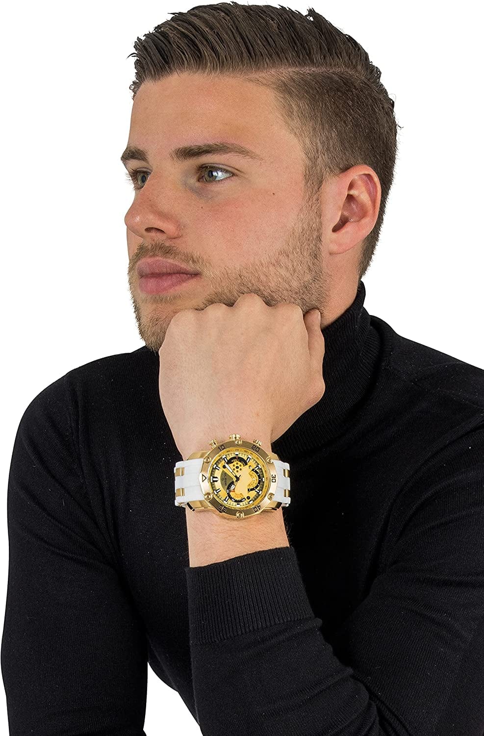 Men'S 23424 Pro Diver Analog Display Quartz White Watch