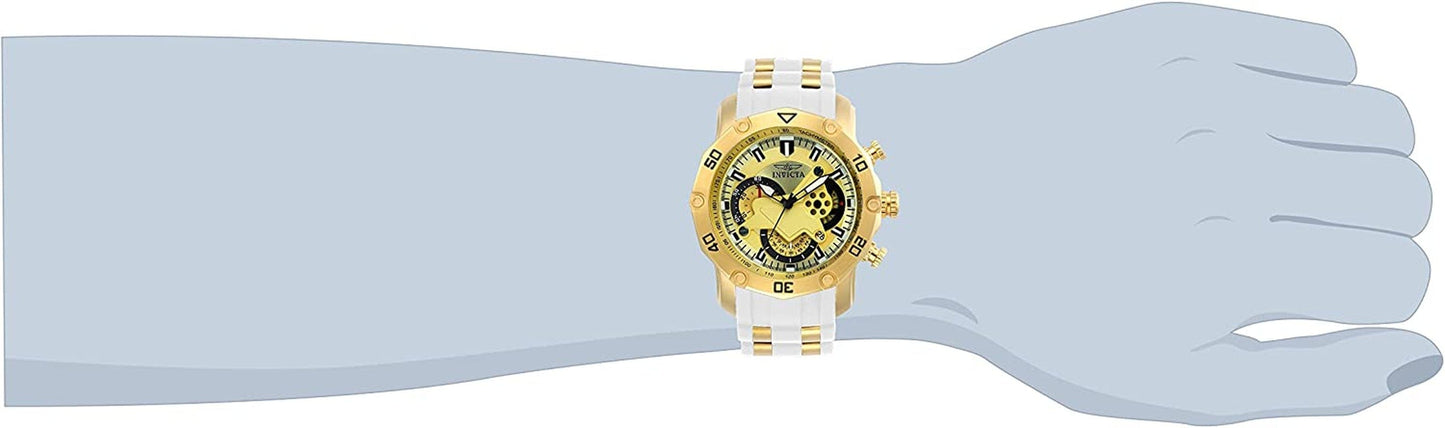 Men'S 23424 Pro Diver Analog Display Quartz White Watch