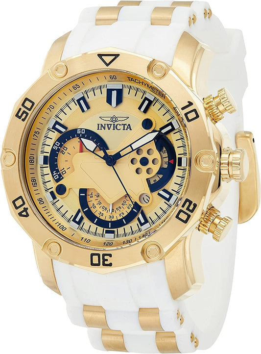 Men'S 23424 Pro Diver Analog Display Quartz White Watch
