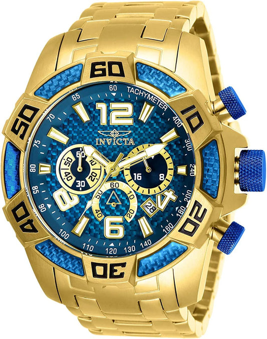 Men'S 25852 Pro Diver Analog Display Quartz Gold Watch
