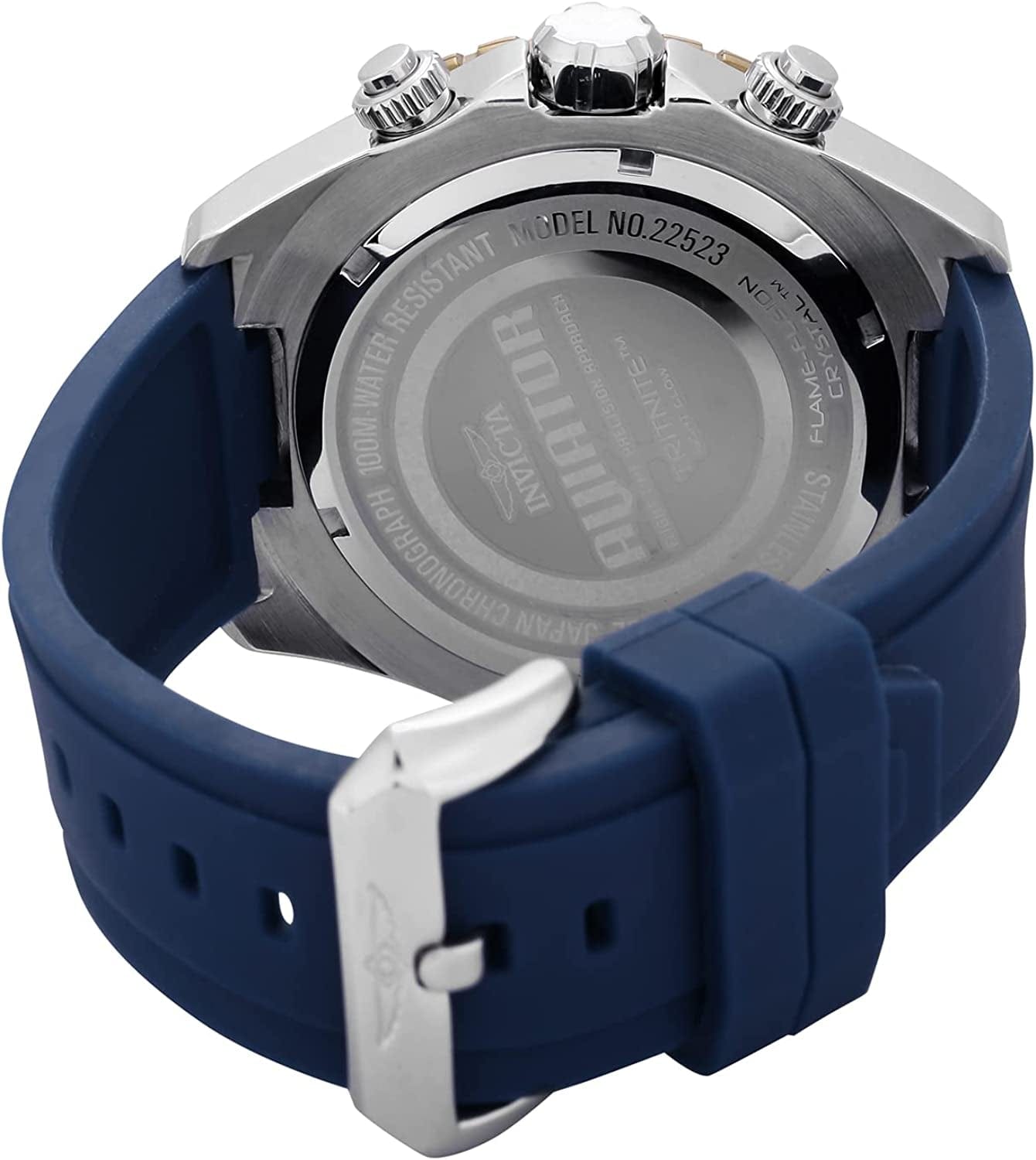 Men'S Aviator Stainless Steel Quartz Watch