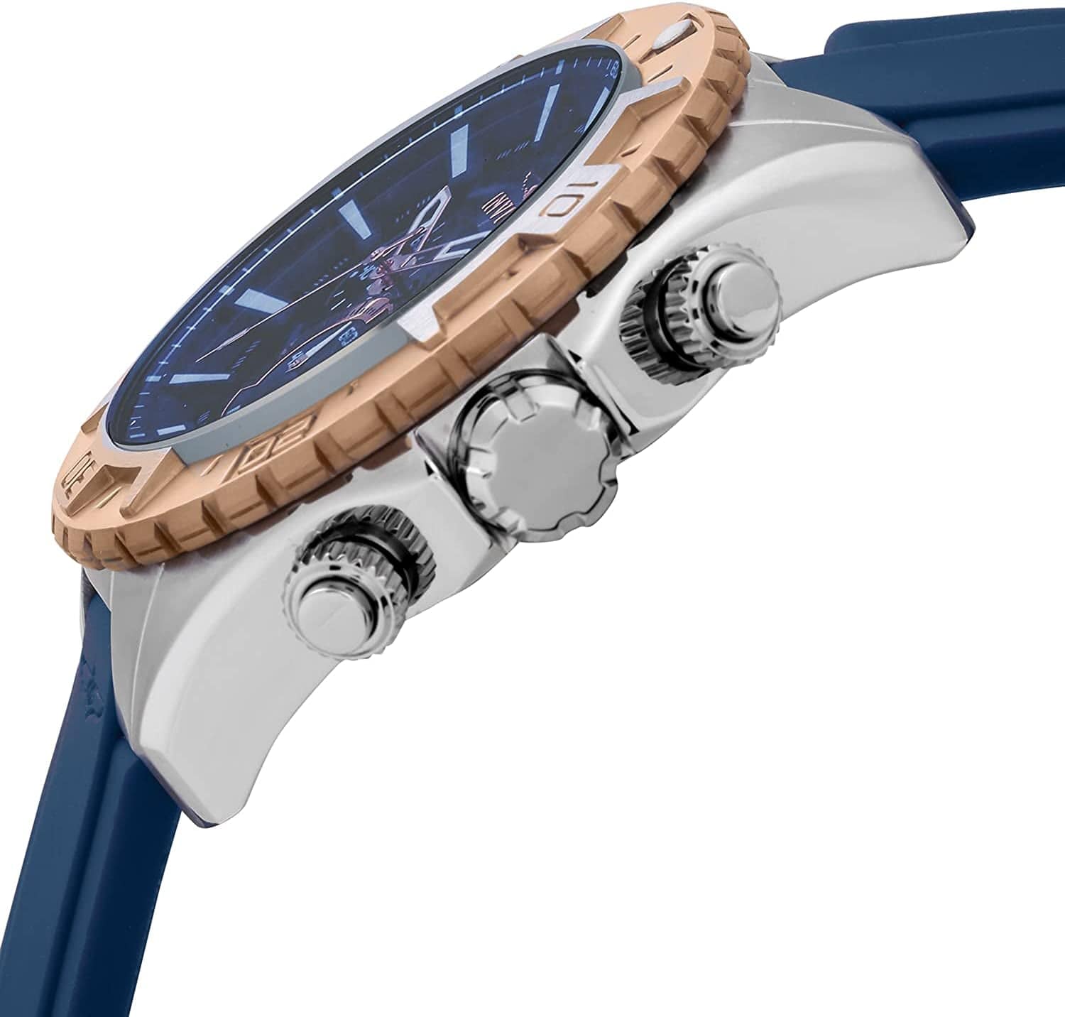 Men'S Aviator Stainless Steel Quartz Watch