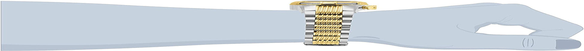 Men'S Bolt Quartz Watch with Two-Tone-Stainless-Steel Strap, 16