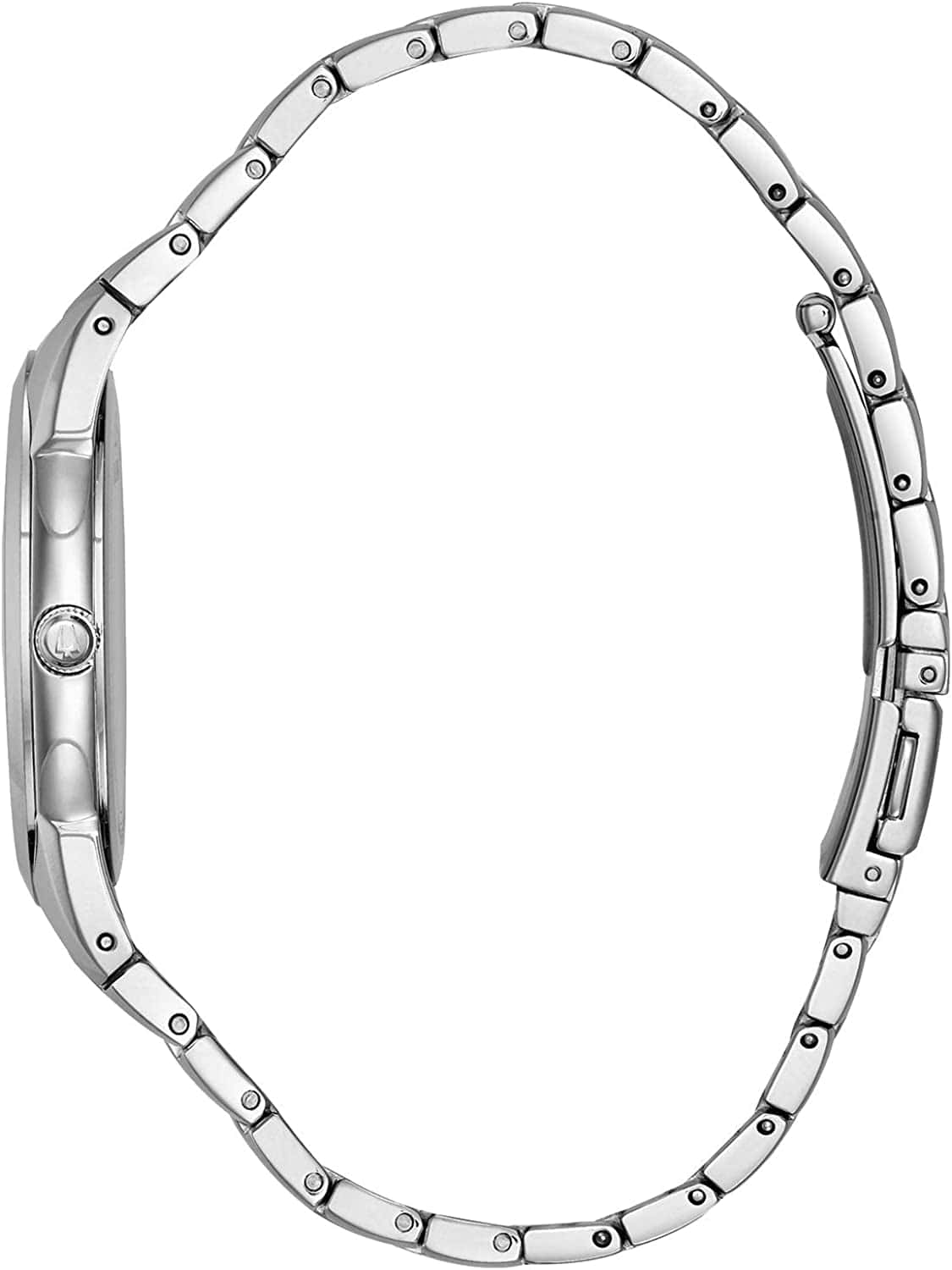 Men'S Classic Stainless Steel 3-Hand Calendar Date Quartz Watch, Silver Tone Dial Style: 96B015