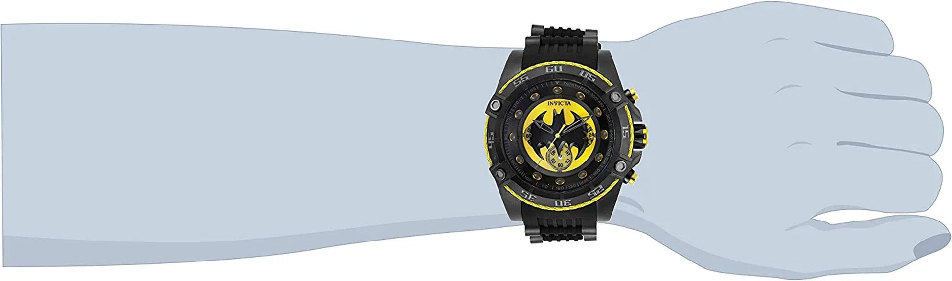 Men'S DC Comics Batman Limited Edition Stainless Steel Quartz Watch with Silicone Strap, Black, 26 (Model: 29122, 32699, 32703) 1