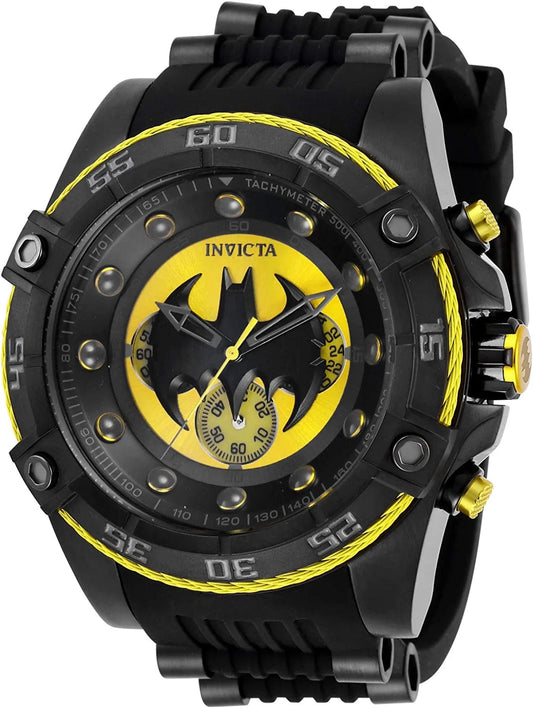 Men'S DC Comics Batman Limited Edition Stainless Steel Quartz Watch with Silicone Strap, Black, 26 (Model: 29122, 32699, 32703) 1