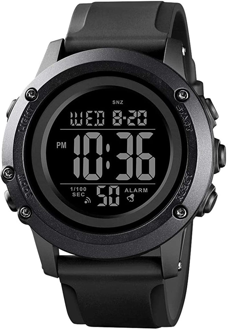 Men'S Digital Sports Watch Large Face Waterproof Wrist Watches for Men with Stopwatch Alarm LED Back Light B-band-B-dial / Medium-48mm