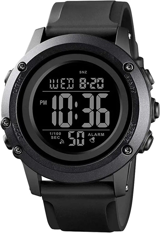 Men'S Digital Sports Watch Large Face Waterproof Wrist Watches for Men with Stopwatch Alarm LED Back Light B-band-B-dial / Large-53mm