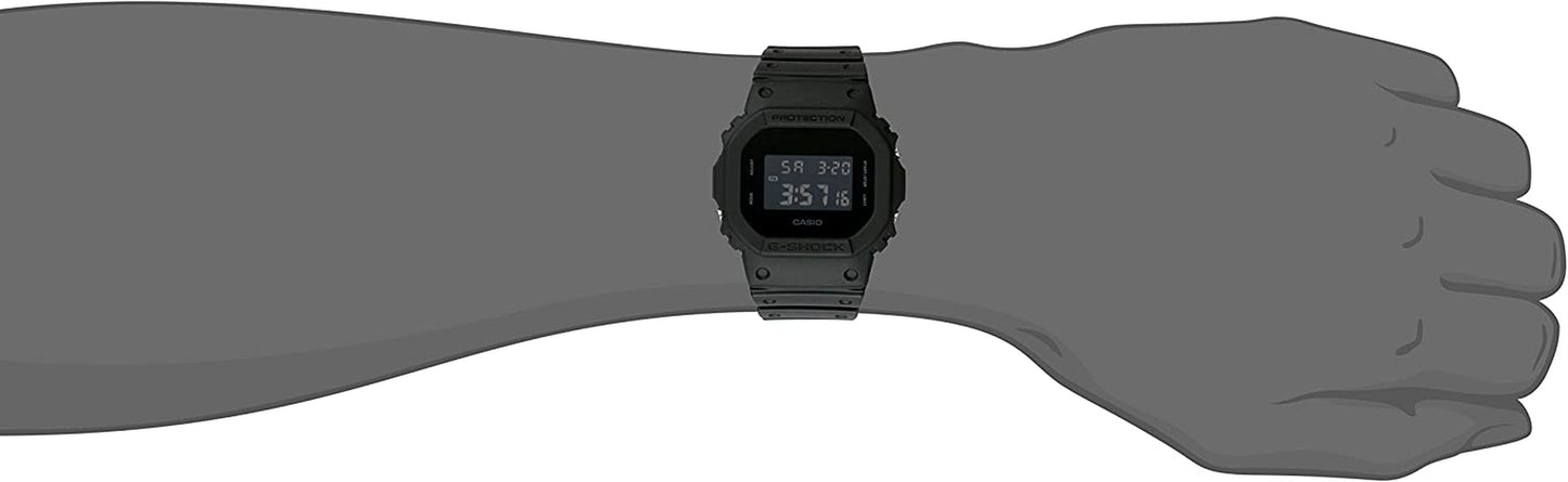 Men'S DW5600BB G-Shock Black Out Watch Black/Black