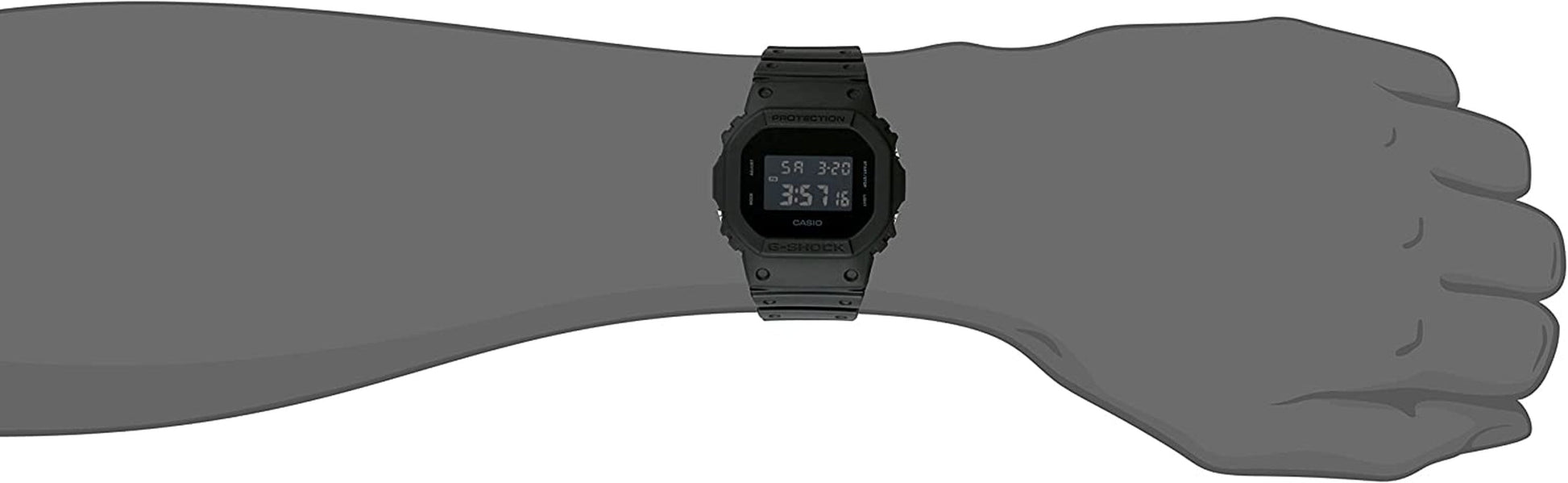 Men'S DW5600BB G-Shock Black Out Watch Black/Black