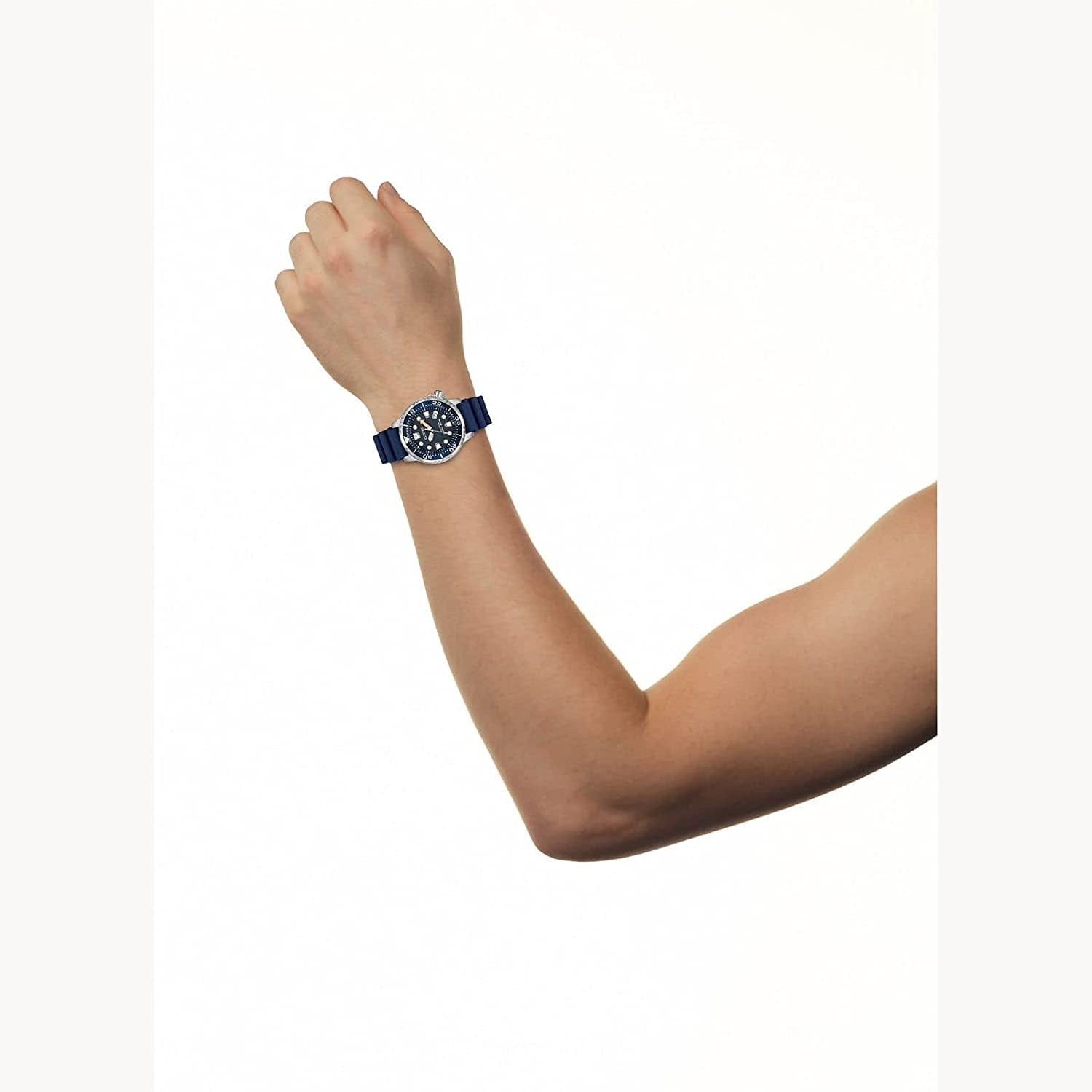 Men'S Eco-Drive Promaster Diver Watch, Stainless Steel with Polyurethane Strap