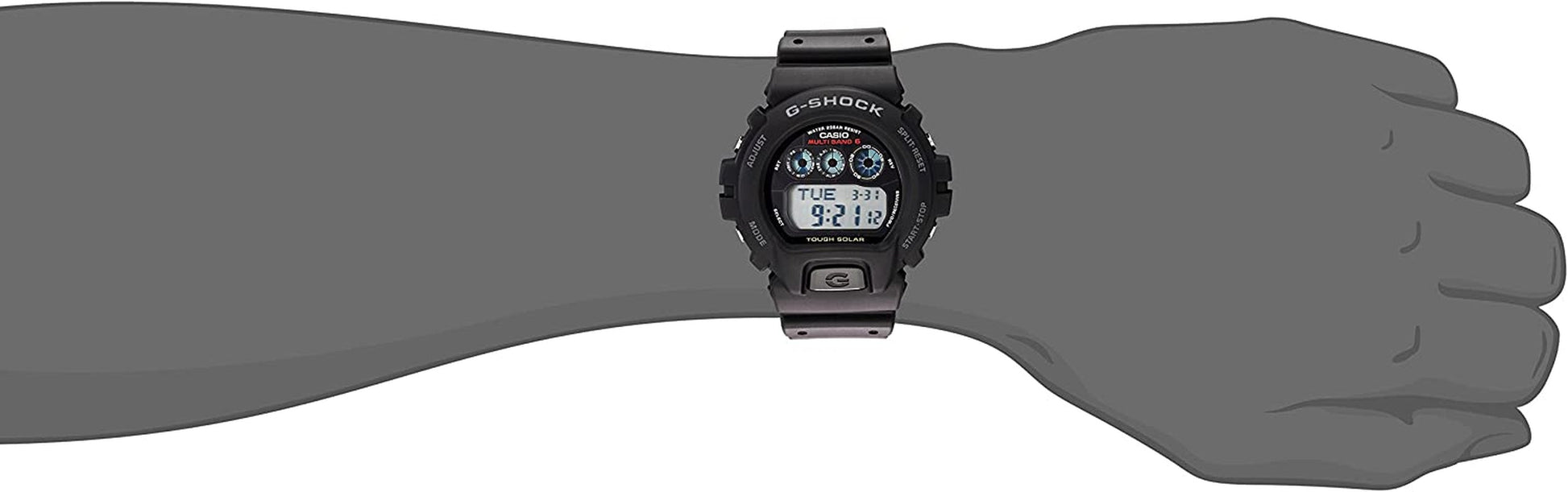 Men'S G-Shock GW6900-1 Tough Solar Sport Watch Black